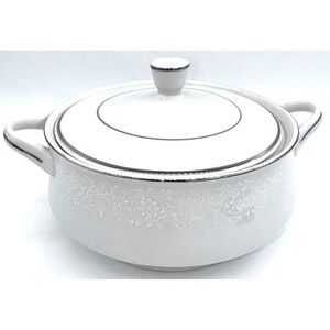 Covered Vegetable‎ Bowl Crown Victoria Lovelace Fine China Casserole Japan